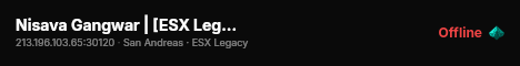 Nisava Gangwar | [ESX Legacy] live status badge