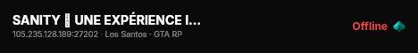 SANITY ➜ UNE EXPÉRIENCE INOUBLIABLE live status badge