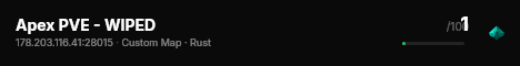 Apex PVE - WIPED live status badge