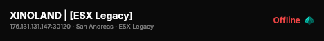 XINOLAND | [ESX Legacy] live status badge