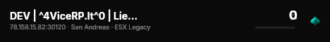 DEV | ^4ViceRP.lt^0 | Lietuviškas ^4ROLEPLAY ^0serveris live status badge