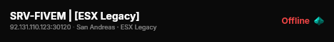 SRV-FIVEM | [ESX Legacy] live status badge