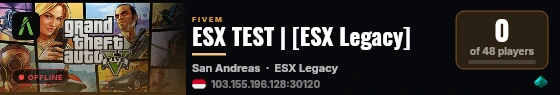 ESX TEST | [ESX Legacy] live status badge