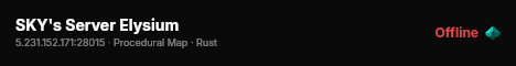 SKY's Server Elysium live status badge