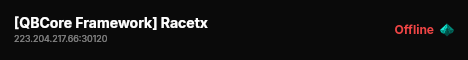 [QBCore Framework] Racetx live status badge