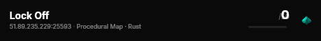 Lock Off live status badge