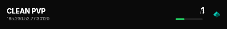 CLEAN PVP live status badge