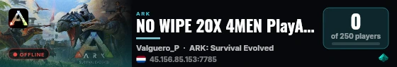 NO WIPE 20X 4MEN PlayARK.NET EPIC STEAM SHOP VA - (v361.7) live status badge