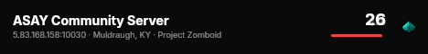 ASAY Community Server live status badge