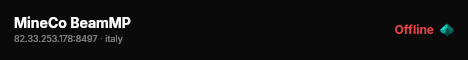 MineCo BeamMP live status badge