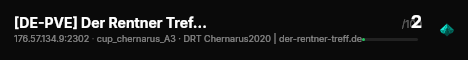 [DE-PVE] Der Rentner Treff EXILE Chernarus2022 New Custom live status badge
