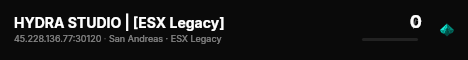 HYDRA STUDIO | [ESX Legacy] live status badge