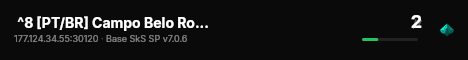  ^8 [PT/BR] Campo Belo Roleplay - ^1Beta Edition live status badge