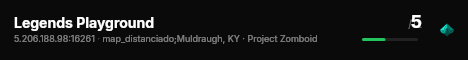 Legends Playground live status badge