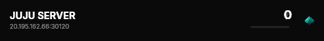 JUJU SERVER live status badge
