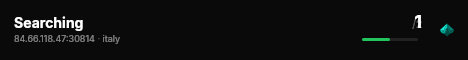 Searching live status badge