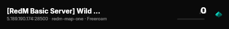 [RedM Basic Server] Wild West Brother live status badge