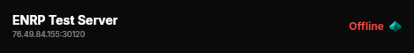 ENRP Test Server live status badge