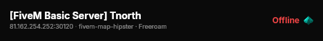 [FiveM Basic Server] Tnorth live status badge