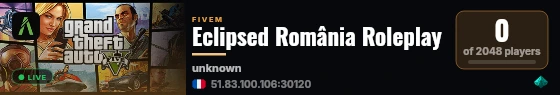 Eclipsed România Roleplay live status badge