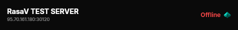 RasaV TEST SERVER live status badge