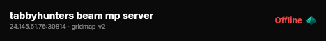 tabbyhunters beam mp server live status badge