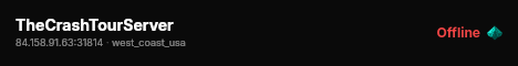 TheCrashTourServer live status badge