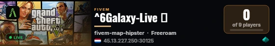 ^6Galaxy-Live ② live status badge