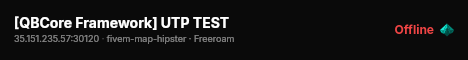[QBCore Framework] UTP TEST live status badge
