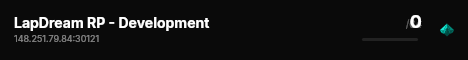 LapDream RP - Development live status badge