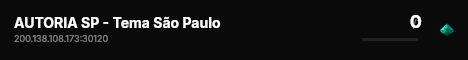 AUTORIA SP - Tema São Paulo live status badge
