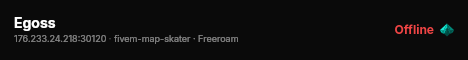 Egoss live status badge