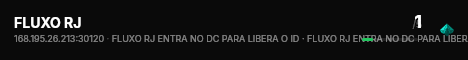 FLUXO RJ live status badge