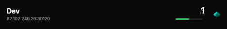 Dev live status badge