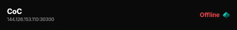 CoC live status badge