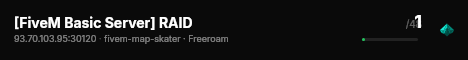 [FiveM Basic Server] RAID live status badge