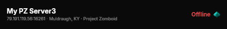 My PZ Server3 live status badge
