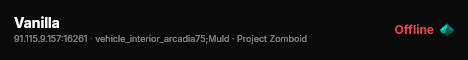 Vanilla live status badge