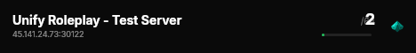 Unify Roleplay - Test Server live status badge
