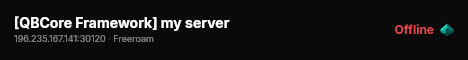 [QBCore Framework] my server live status badge