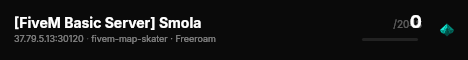 [FiveM Basic Server] Smola live status badge