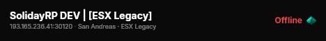 SolidayRP DEV | [ESX Legacy] live status badge