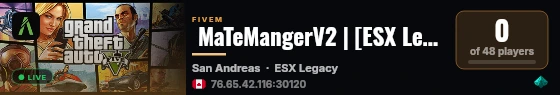  MaTeMangerV2 | [ESX Legacy] live status badge