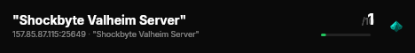 "Shockbyte Valheim Server" live status badge