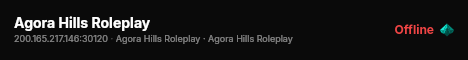 Agora Hills Roleplay live status badge