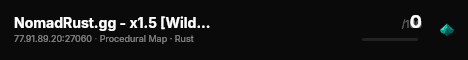 NomadRust.gg - x1.5 [WildWest] live status badge