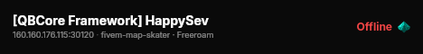 [QBCore Framework] HappySev live status badge