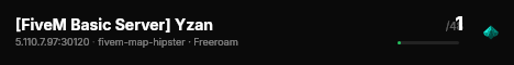 [FiveM Basic Server] Yzan live status badge