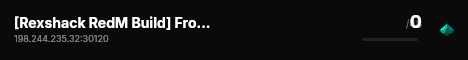 [Rexshack RedM Build] Frontier live status badge