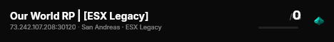 Our World RP | [ESX Legacy] live status badge